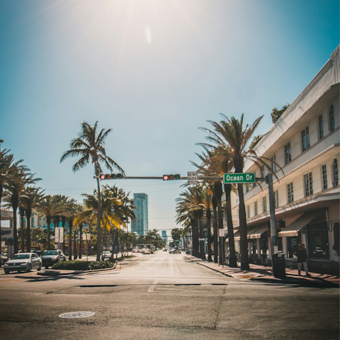 Visit Ocean Drive, only fifteen-minutes by car