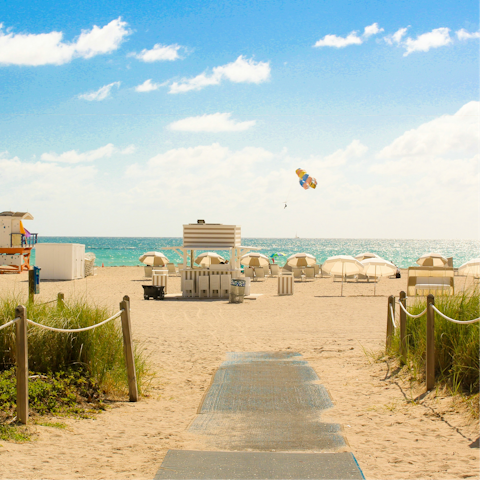 Spend the day in South Beach, just fifteen-minutes away