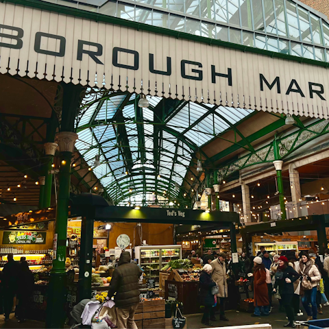 Pick up delicious treats in Borough Market