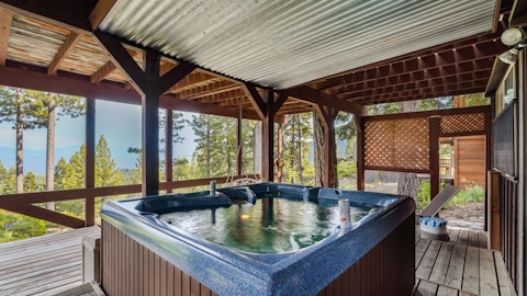 Soak in the hot tub after a day on the slopes
