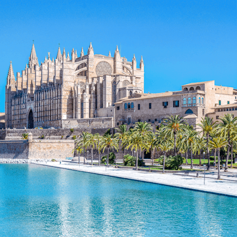Take the short drive into the heart of Palma to find stunning architecture and vibrant eateries