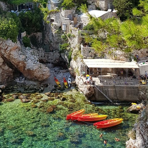 Explore the nearby beaches and coves nestled along the coast
