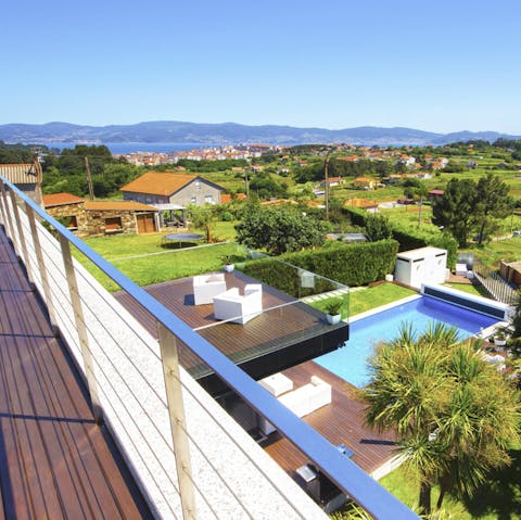 Scope our your 10 minute walk to the beach from the steepest point at the villa