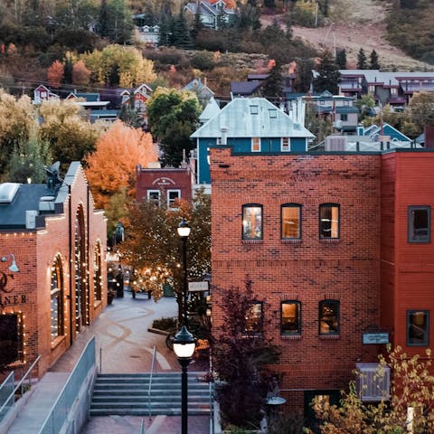 Wander Historic Main Street for art galleries, boutiques, and bars
