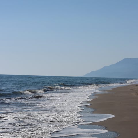 Sink your toes into the golden sand – you'll have direct beach access here