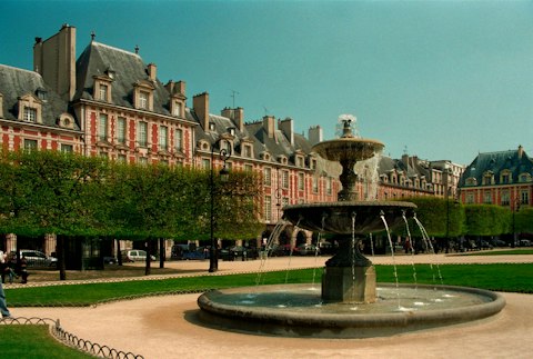 Admire Place des Vosges, Paris's oldest and most elegant royal square, just five minutes on foot