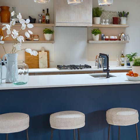 Enjoy breakfast at the kitchen diner