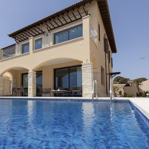 Spend your days lounging around your infinity pool
