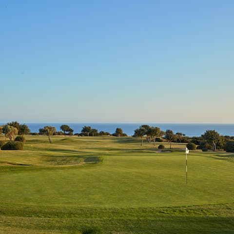 Book a round of golf on the local resort's award winning course