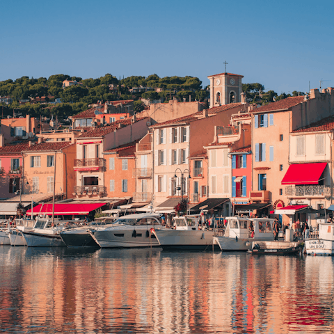 Spend a day visiting beautiful Cassis – it's a thirty-minute drive