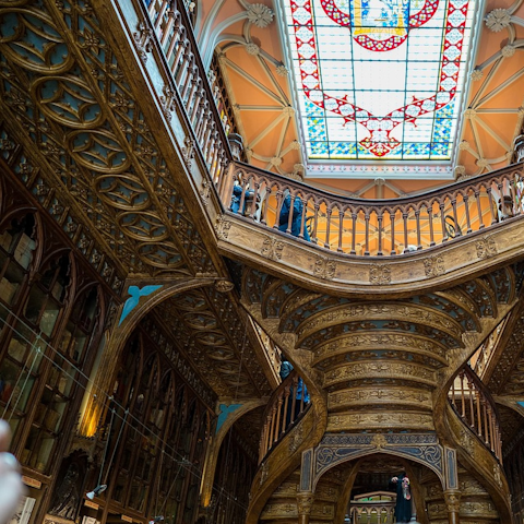 Visit Livraria Lello, the world's most beautiful bookshop – it's an eleven-minute walk