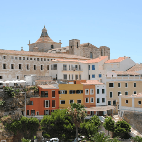 Take a twenty minute drive to the Menorcan capital of Mahón