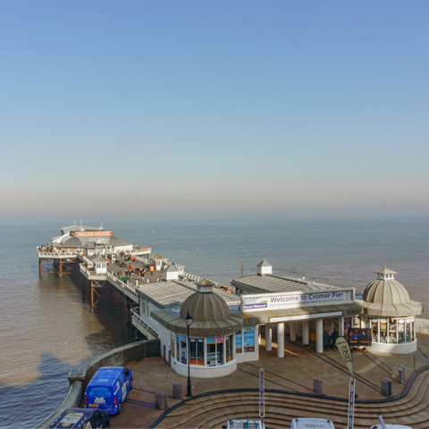 Spend the day in Cromer, just under 3 miles away