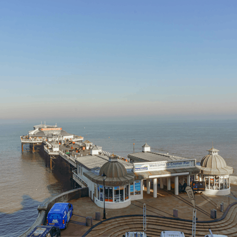 Spend the day in Cromer, just under 3 miles away