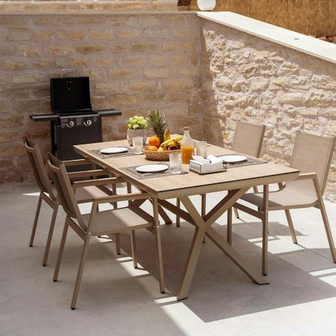 Fire up the barbecue and tuck into a meal on the terrace