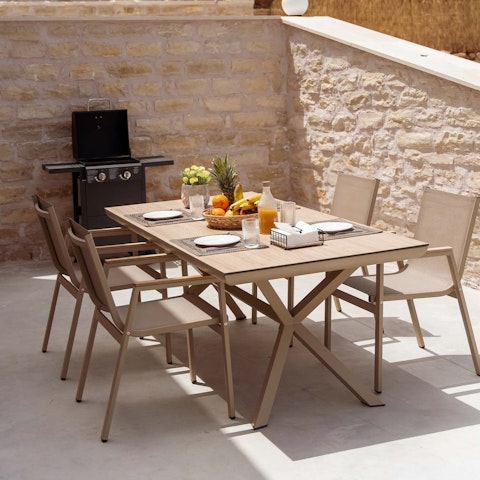 Fire up the barbecue and tuck into a meal on the terrace