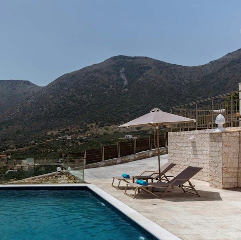 Admire the stunning views from the swimming pool