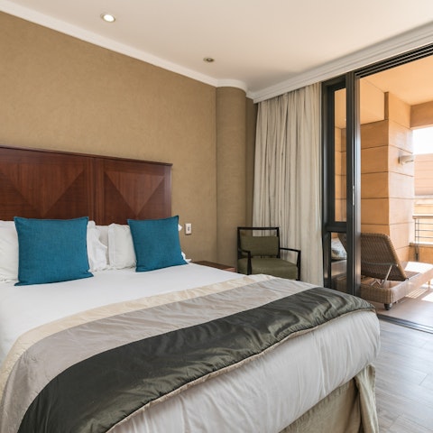 Wake up blissfully, then pad out to your balcony to sip your morning coffee