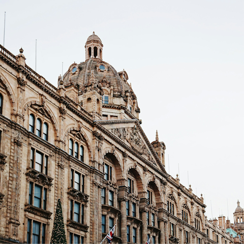 Do a bit of shopping at Harrods, a short walk away
