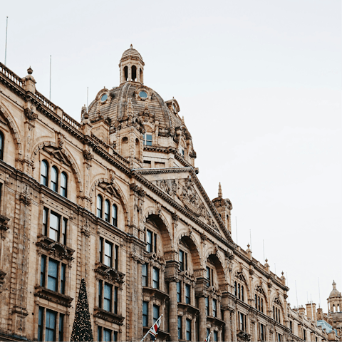 Do a bit of shopping at Harrods, a short walk away