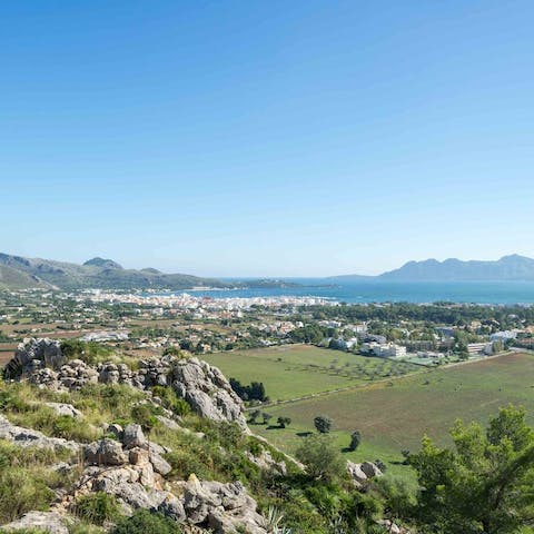 Enjoy mesmerising views of Port de Pollença Bay
