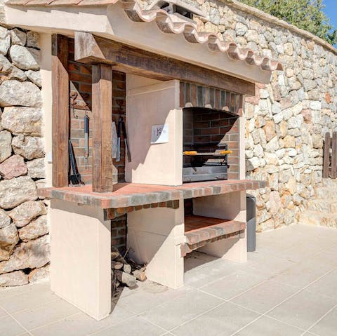Sizzle up a storm on the built-in barbecue