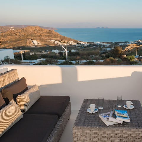 Start your morning with a fresh coffee on the balcony as you admire the view