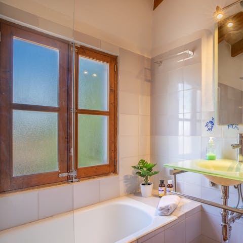 Chase ultimate relaxation by running a hot bath with plenty of bubbles
