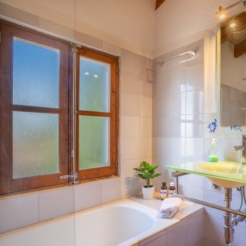 Chase ultimate relaxation by running a hot bath with plenty of bubbles