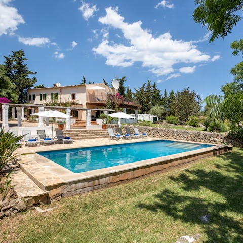 Relax poolside, and when things get a little too hot, slip into the cool waters