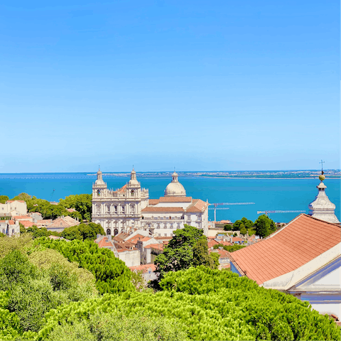 Visit the historic Castelo de São Jorge, your apartment is next to it