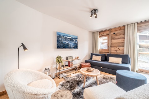 Curl up in the armchair after a day on the slopes
