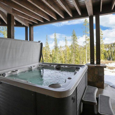 Feel a wonderful sense of wellbeing while soaking in the hot tub