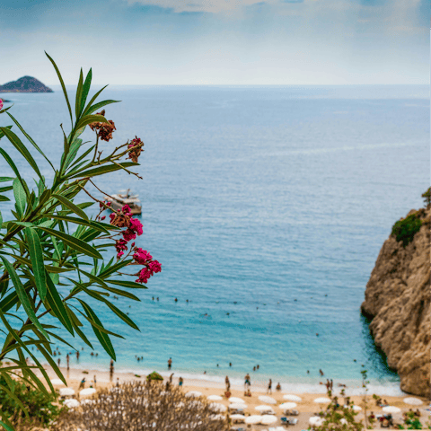 Explore Kalkan town and beach nearby