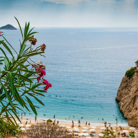 Explore Kalkan town and beach nearby