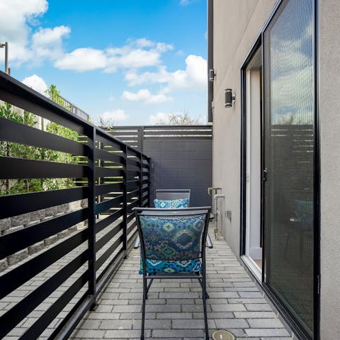 Soak up the Californian sunshine on your secluded patio