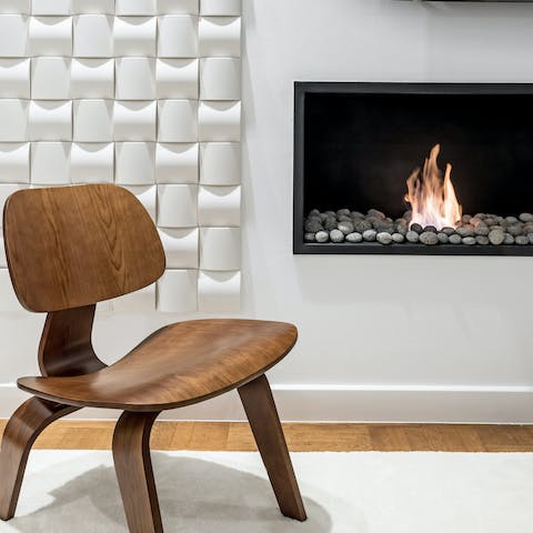 Cosy up by the fire when the Athens air turns chilly