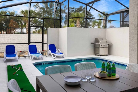 Cool off in the pool after a day of adventure