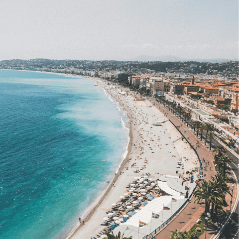 Begin your French getaway with a trip to the beaches of Nice