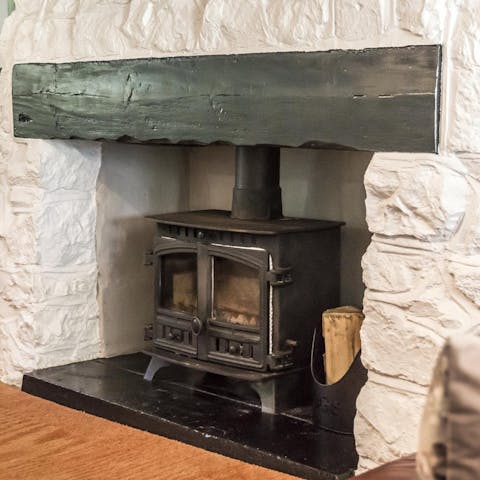 Get cosy beside the fire on chilly evenings