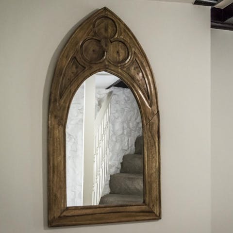 Admire the traditional touches dotted around the house