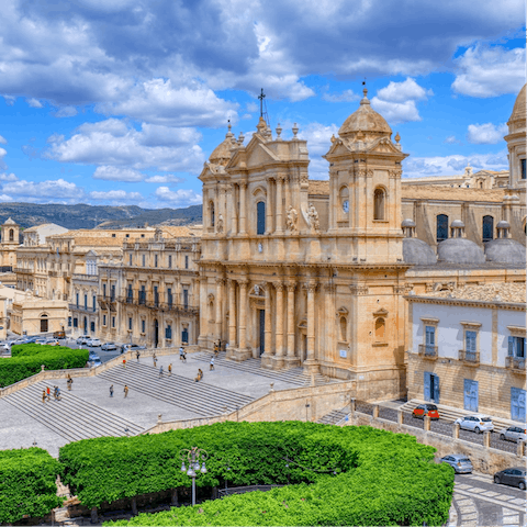 Explore the majestic streets of Noto – just a short drive away