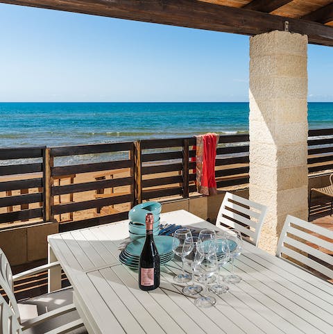 Light the barbecue and spend magical evenings watching the sunset from the terrace