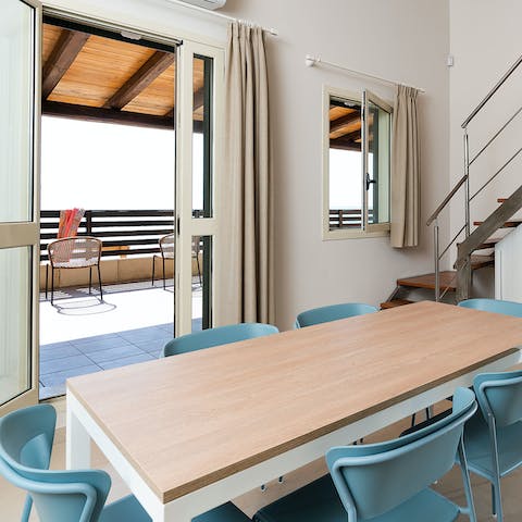 Open the kitchen doors and embrace the relaxing pace of coastal living