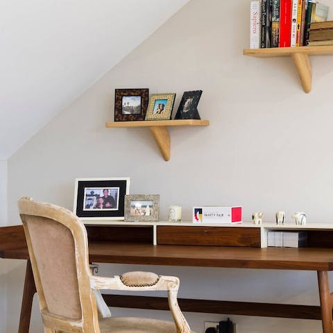 Catch up on your emails at the desk space