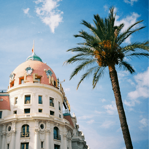 Take the train to nearby Nice for a delightful day out