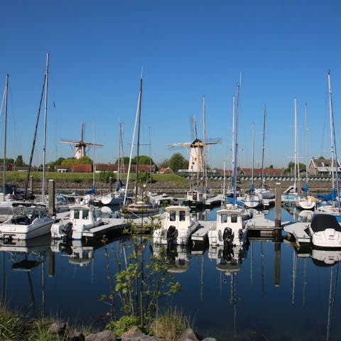 Rent a boat from the nearby marina