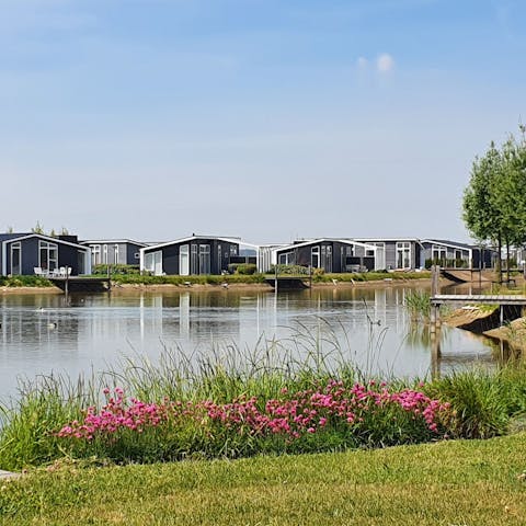 Enjoy views of the lake, woods or beautiful countryside from your chalet