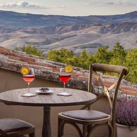 Unwind on the terrace – it's the perfect place for an aperitivo