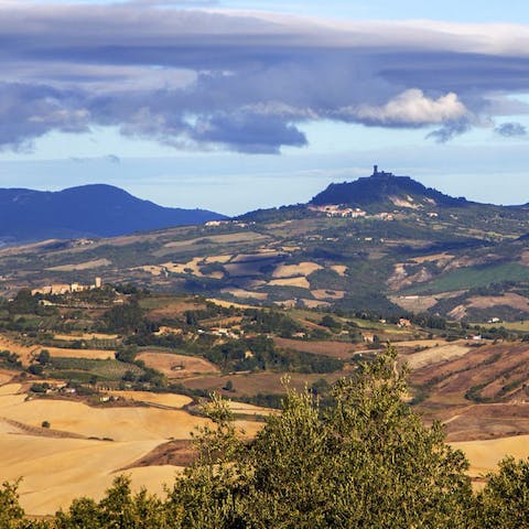 Head out and explore the surrounding countryside or visit San Casciano dei Bagni two miles away